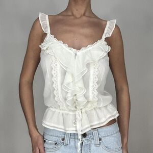 Abercrombie White Blouse Top